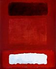 Red Canvas Paintings - Red White Brown